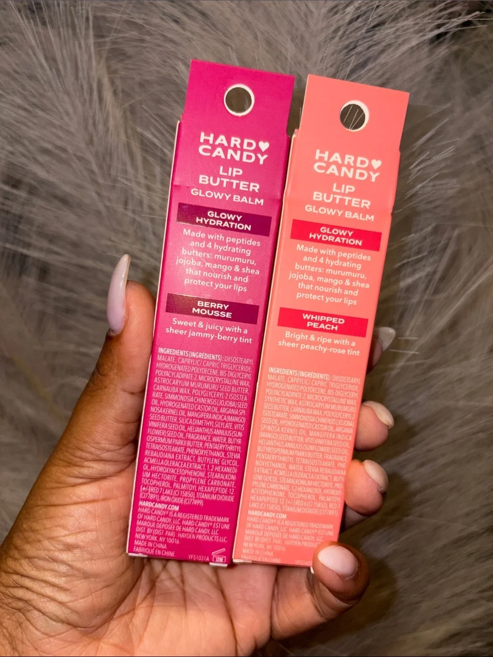 Hard Candy Lip Butter Glowy Balm - Whipped Peach & Berry Mousse Duo